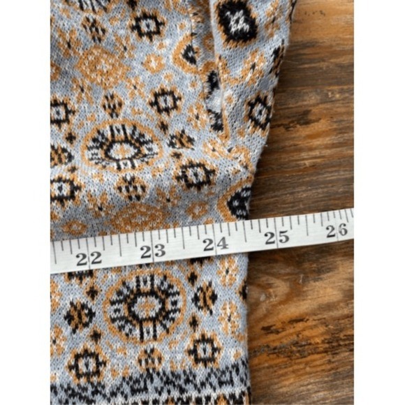 S5 J. Jill Women's‎ Geometric Print 3/4 Sleeve Sweater XS - Picture 7 of 8